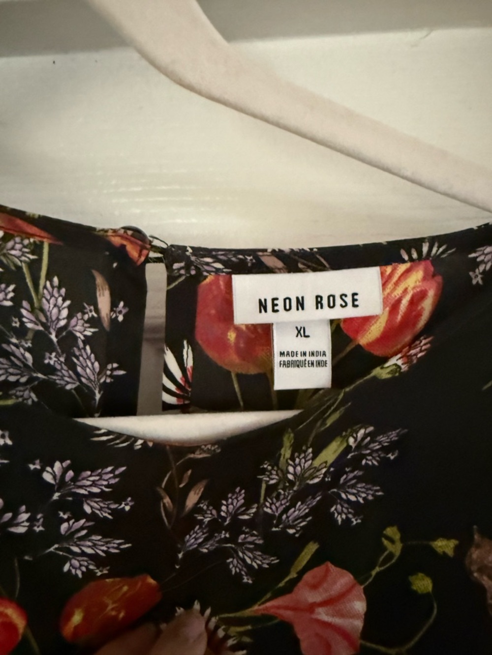 ASOS Black Floral Tie-Sleeve Midi Dress - Picture 5 of 11